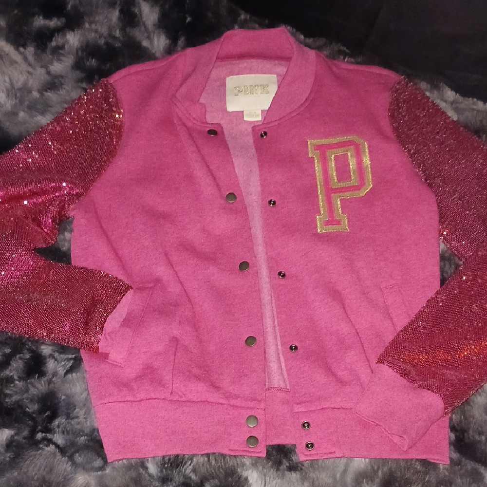 PINK Victoria's Secret Letter mans Jacket